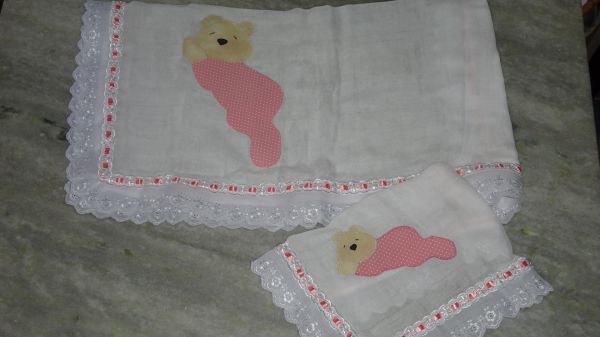 Conjunto de fralda menina