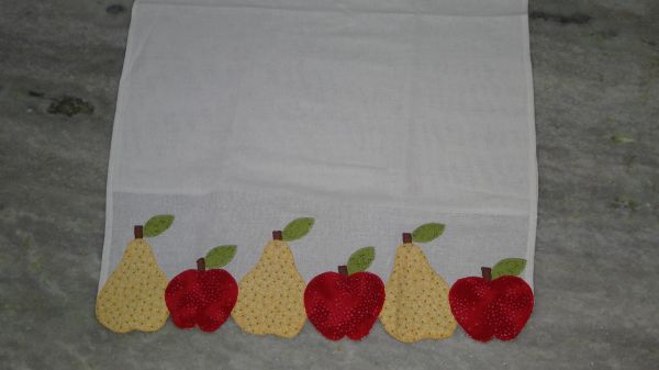 Guardanapo patch aplique maçã